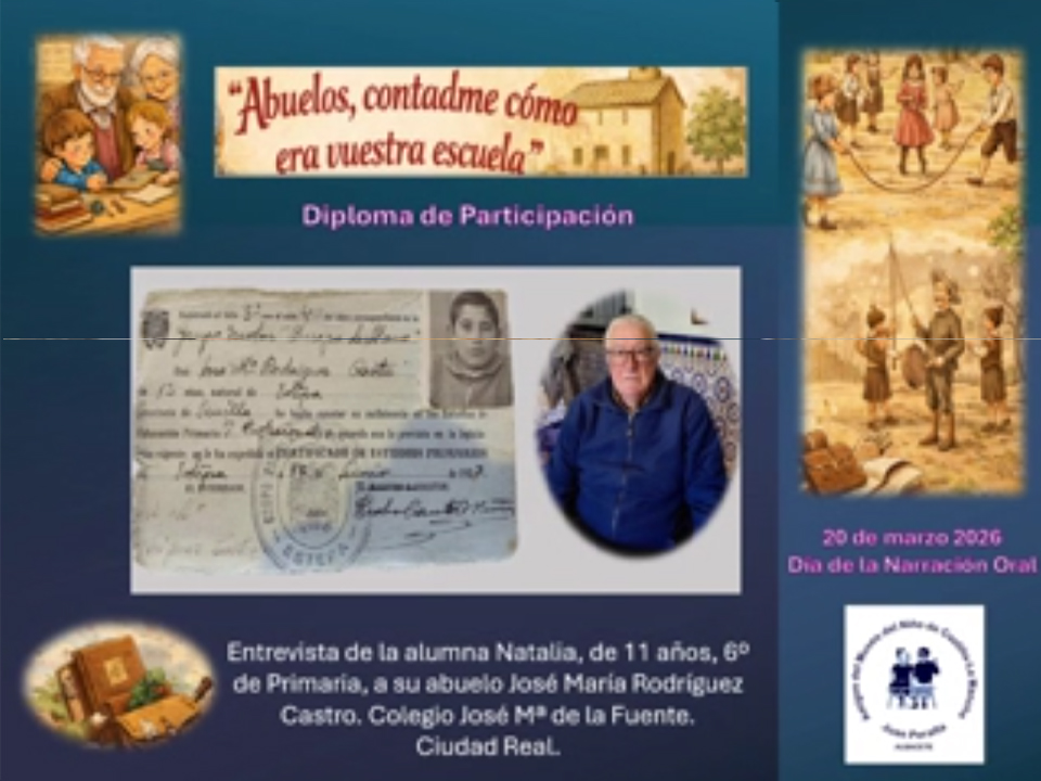Abuelos, contadme cómo era vuestra escuela<br>Natalia