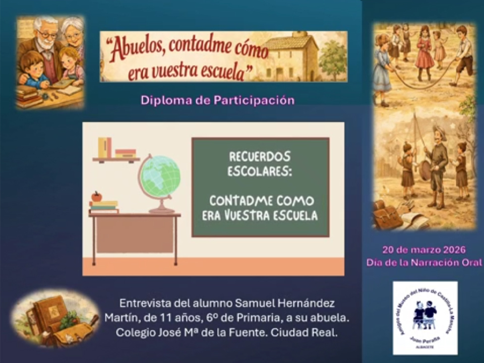 Abuelos, contadme cómo era vuestra escuela<br>Samuel