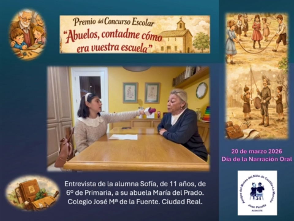 Abuelos, contadme cómo era vuestra escuela<br>Sofía