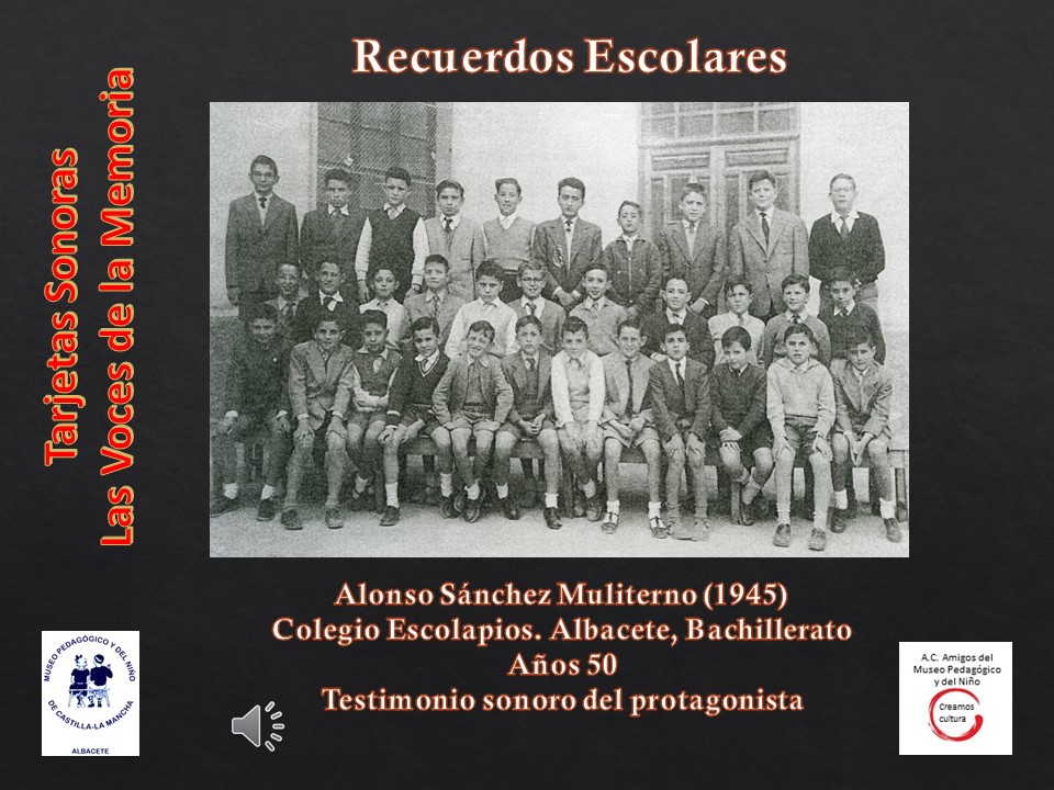 Alonso Sánchez Muliterno (1945)<br>Colegio Escolapios I