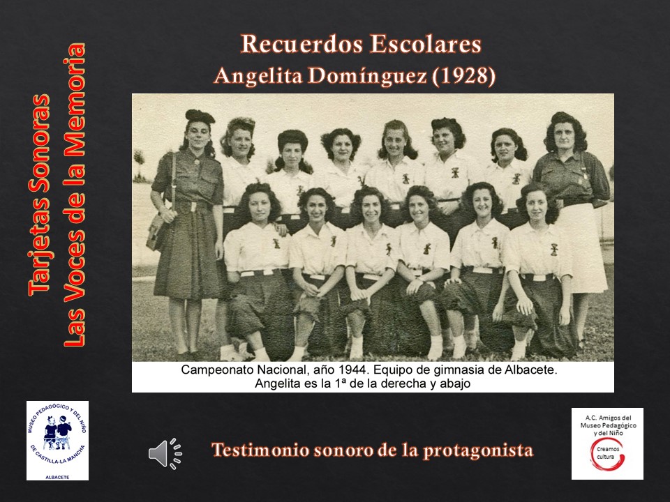 Angelita Domínguez<br>Campeonato Nacional, año 1944
