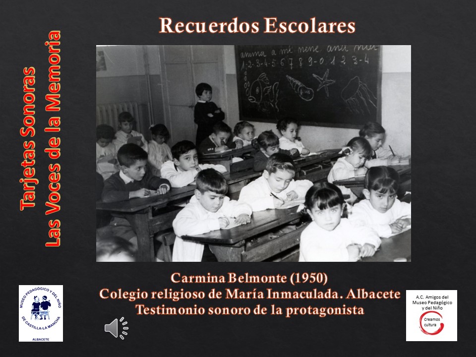 Carmina Belmonte (1950)<br>Colegio religioso de María Inmaculada