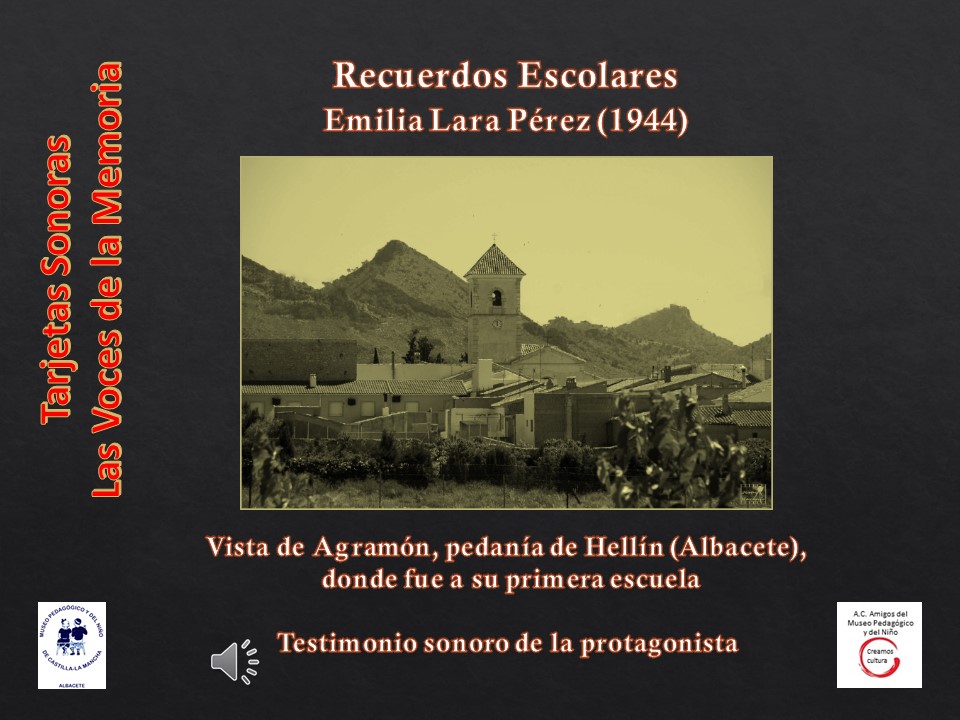 Emilia Lara Pérez (1944)<br>Vista de Agramón (Hellín, Albacete)