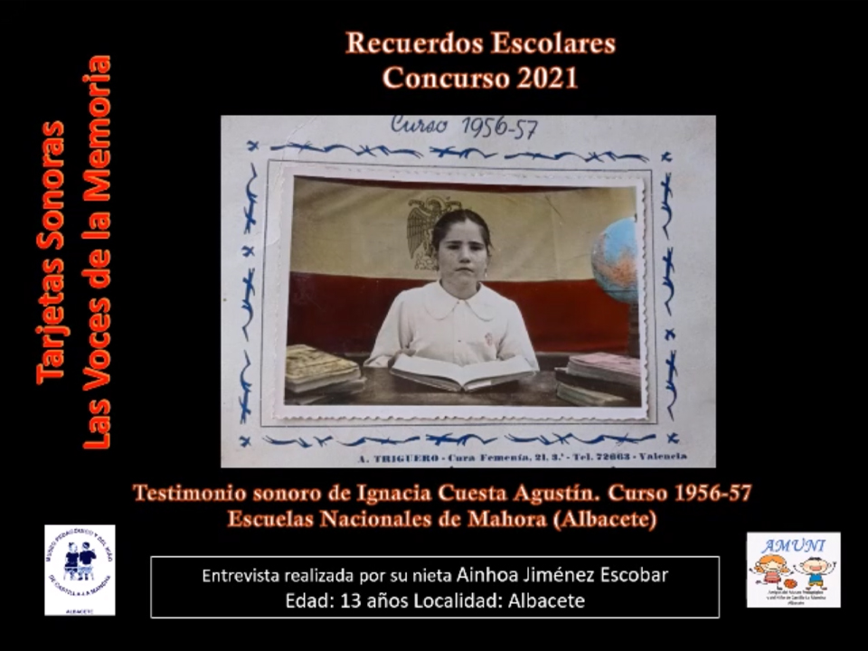 Ignacia Cuesta Agustín (1956-57)<br>Entrevistada por su nieta Ainhoa Jiménez Escobar
