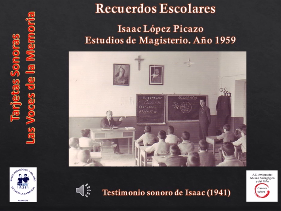 Isaac López Picazo<br>Estudios de Magisterio