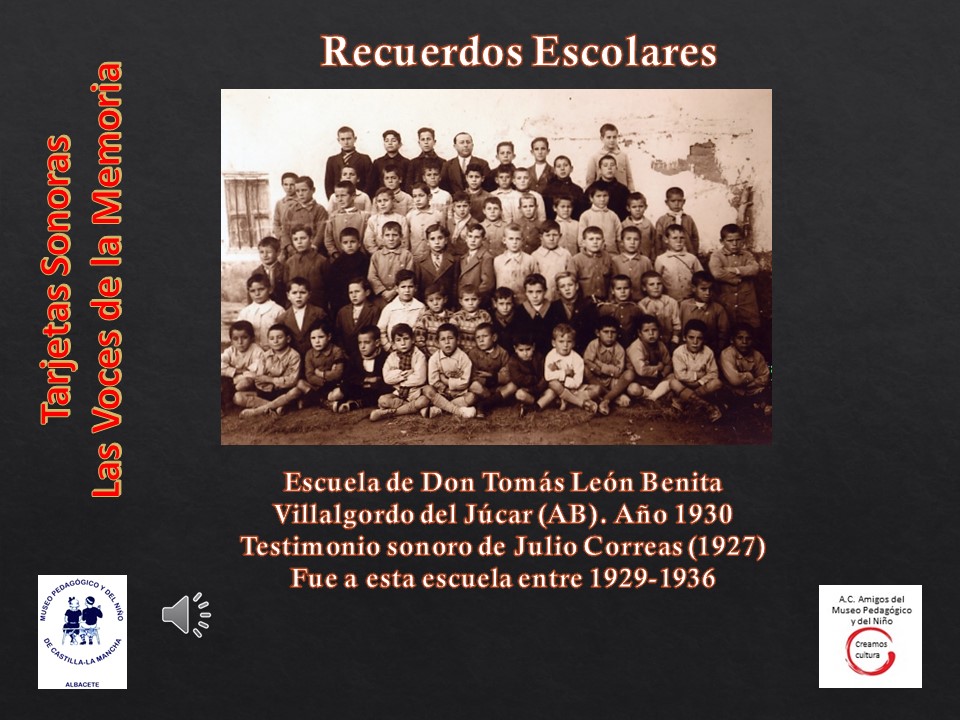 Julio Correas (1927)<br>Escuela de D. Tomás Benita