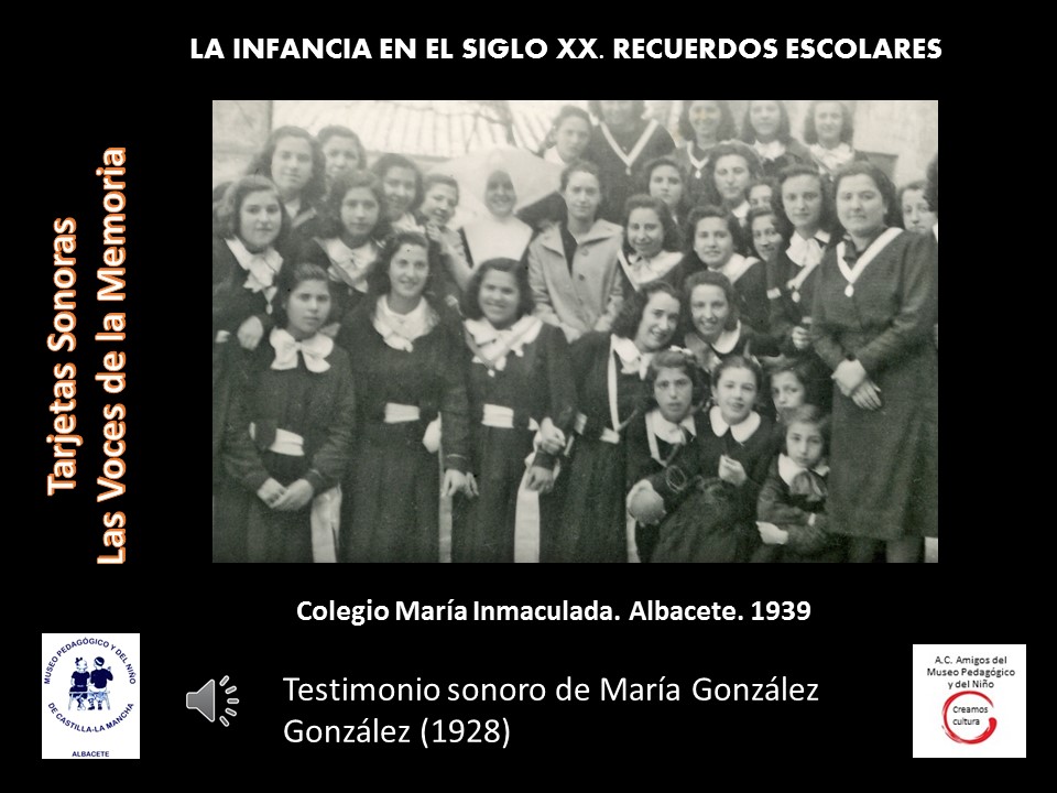 María González González (1938)<br>Colegio María Inmaculada