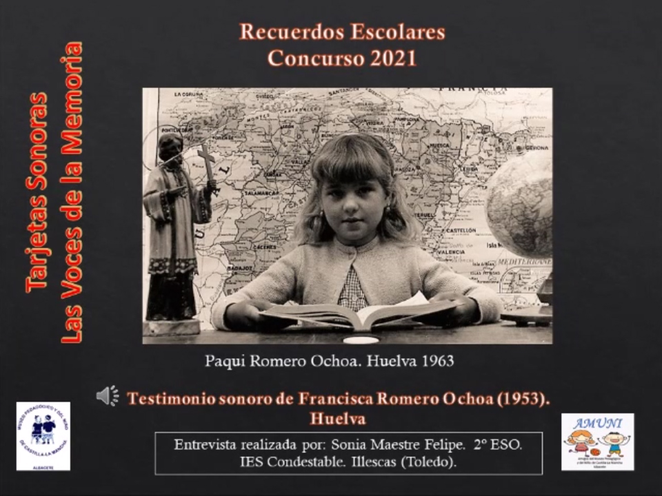 Paqui Romero Ochoa (1953)<br>Entrevistada por su nieta Sonia Maestre
