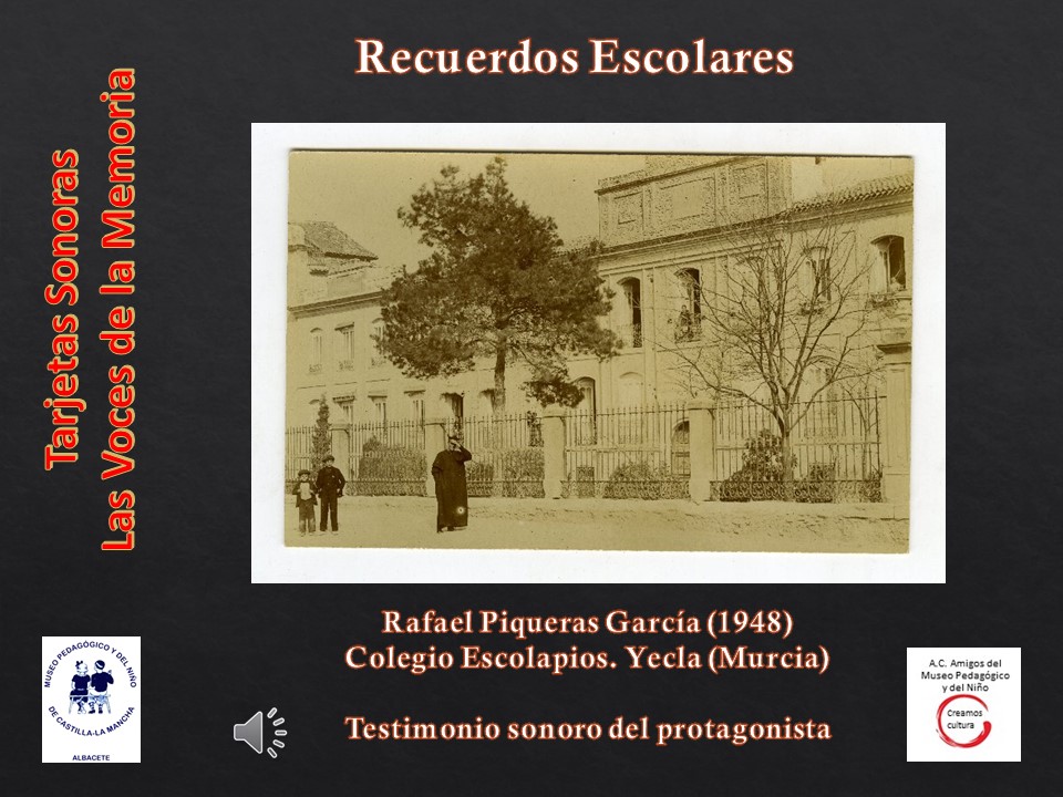 Rafael Piqueras García (1948)<br>Colegio Escolapios